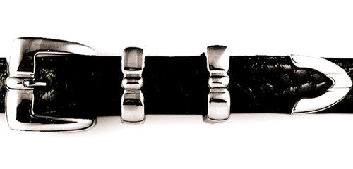 Sterling "Bump" tailored buckle set