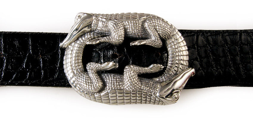 Sterling Double Alligator buckle