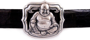 Sterling Buddha trophy buckle
