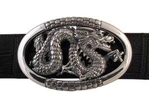 Dragon in Oval Frame trophy buckle