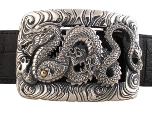#1366 Dragon in Clouds 1.5" Buckle