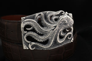 $1406 Sterling Octopus Trophy Buckle