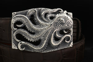 $1406 Sterling Octopus Trophy Buckle