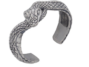 #DB-20 Snake Cuff Bracelet, Sterling