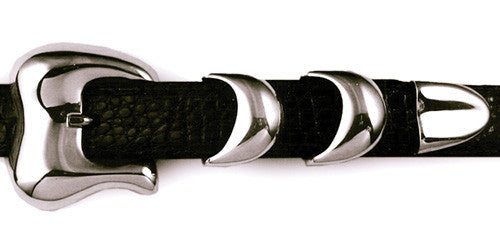 Sterling Sculptural 4 pc. buckle set