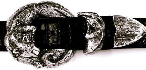Sterling Jaguar 3 Pc. Buckle