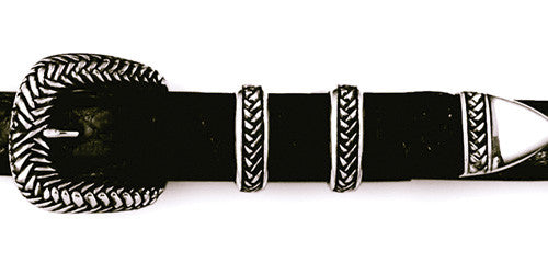 Sterling Braided 4 pc. Buckle Set