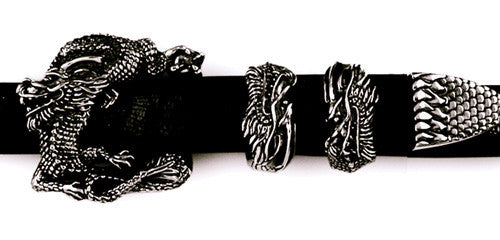 Sterling Dragon 4 pc. buckle set