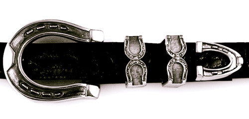 Sterling Horseshoe 4 pc. buckle set