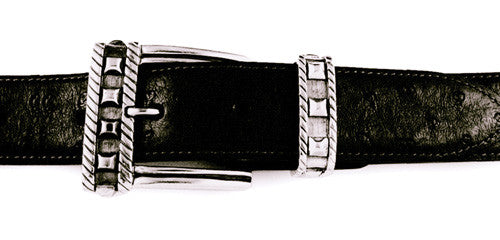 Sterling Studded buckle set