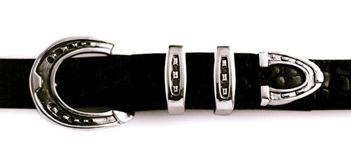 Sterling Tailored Horseshoe 4 pc. buckle set