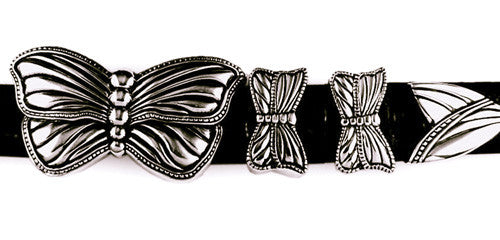 Sterling Butterfly 4 pc. buckle set