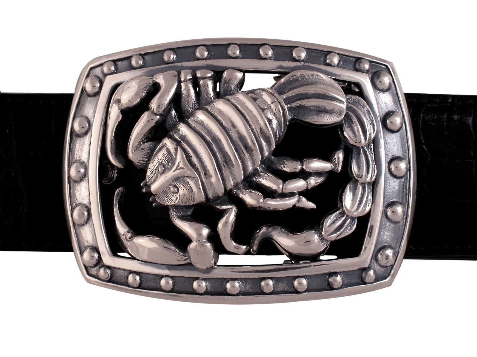 Sterling Scorpion trophy buckle