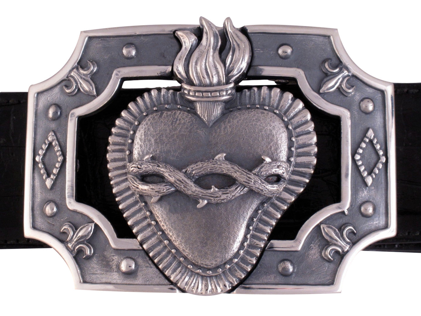Sterling Corazon Trophy Buckle