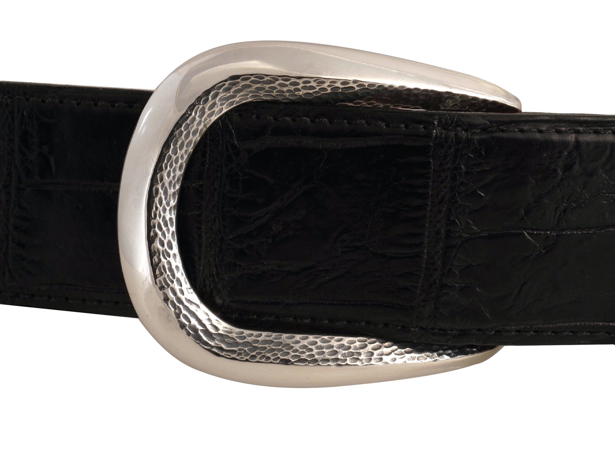 Sterling Rounded Classic "Bevel" buckle