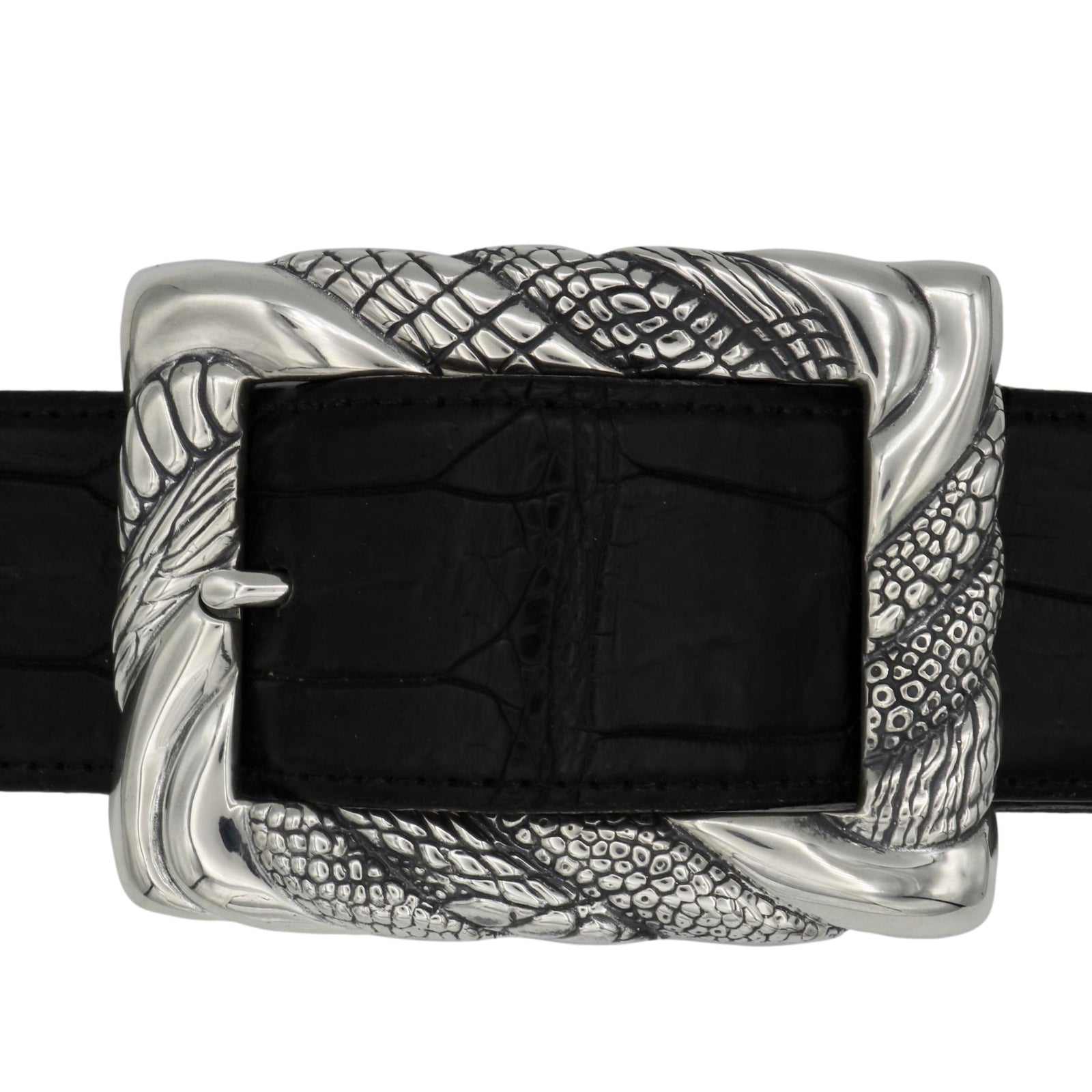 #1392  Textured Rope Twist Buckle, 1.5"