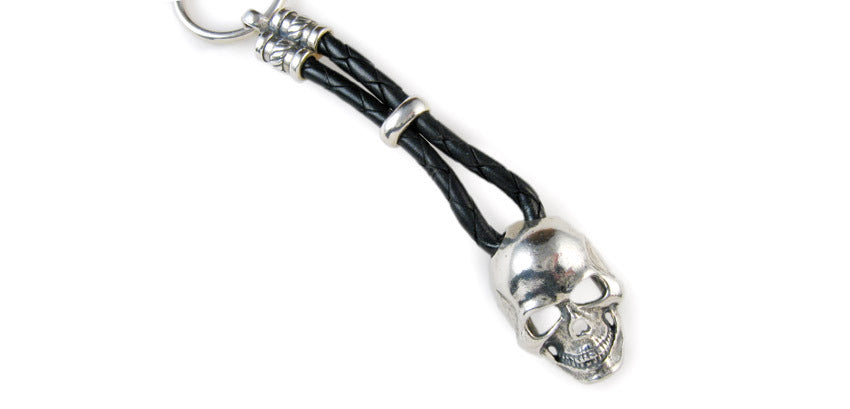Sterling Skull Key Ring