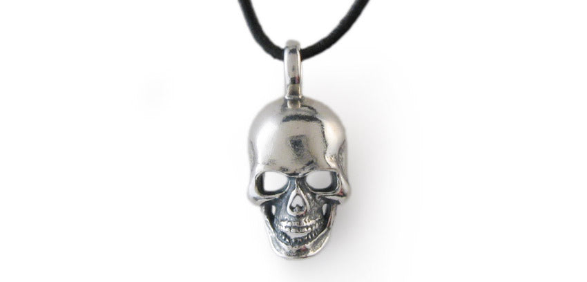 Sterling Small Skull Pendant