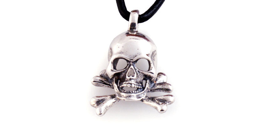 Sterling Skull and Cross Bones pendant