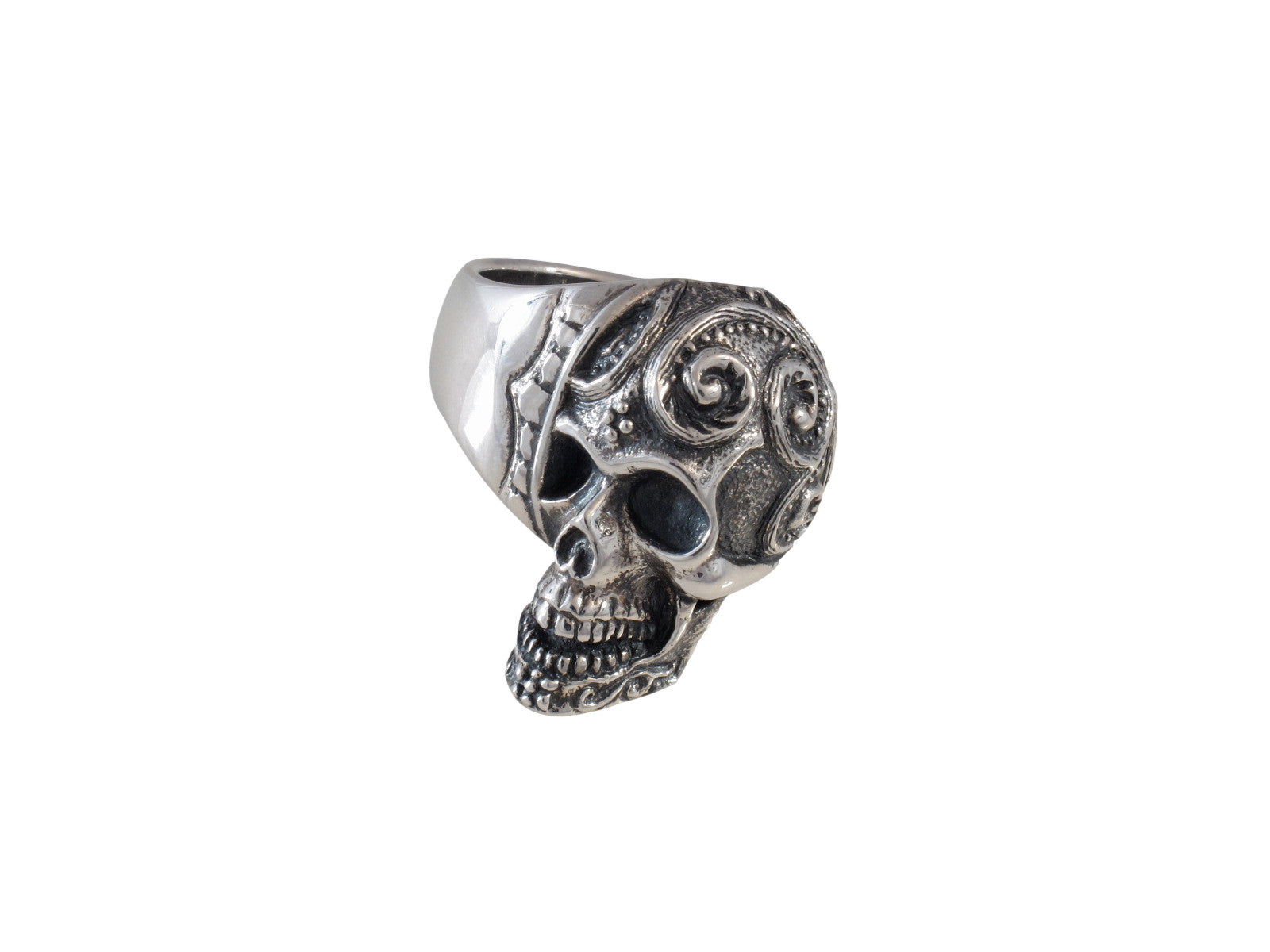 DR-10 Sugar Skull Ring - Jeff Deegan Designs