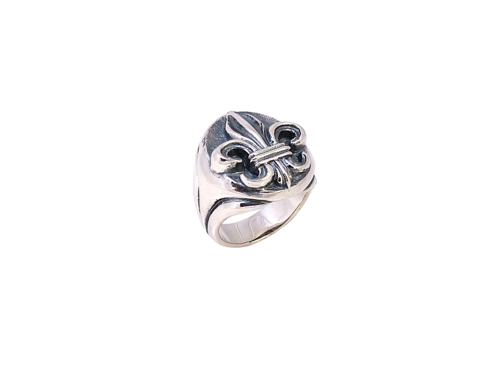 Sterling Small Fleur di Lis Ring