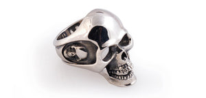 Sterling Full Skull Ring