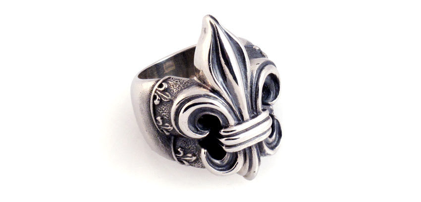 Sterling Fleur di Lis ring