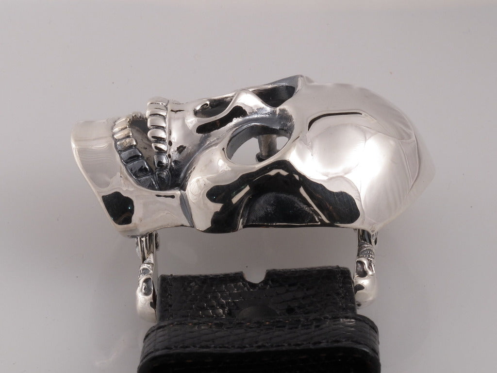 Sterling Skull buckle