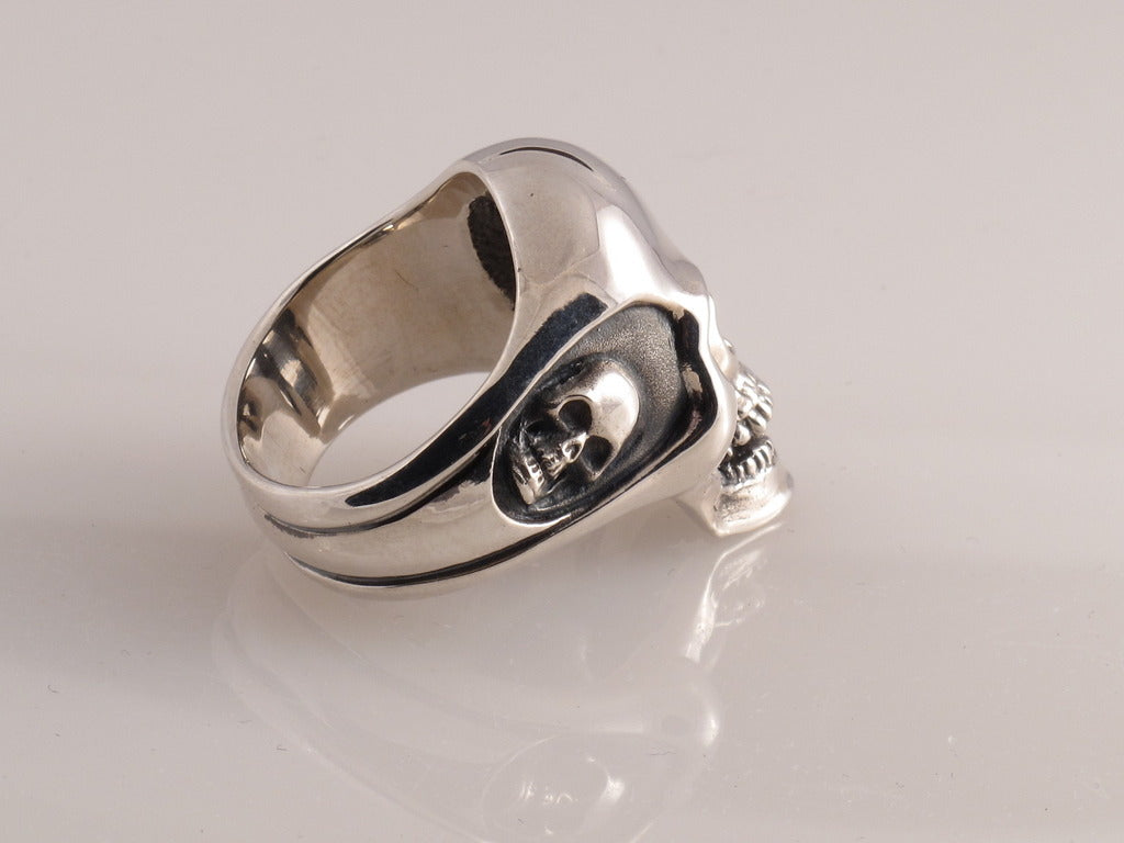 Sterling Full Skull Ring