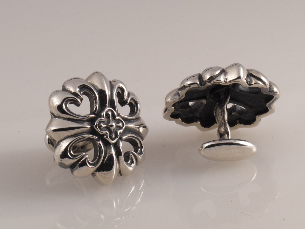 Sterling Cross 21 cuff links