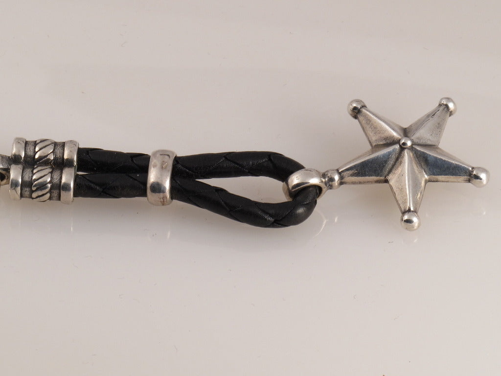 Sterling Star Key Ring