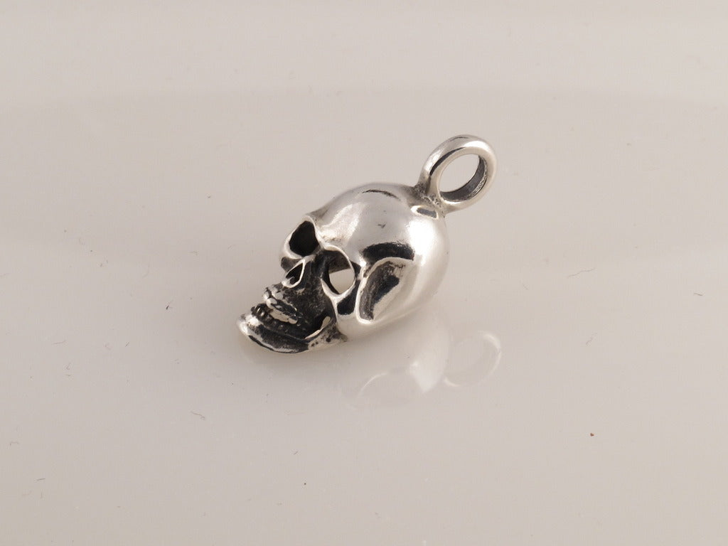 Sterling Small Skull Pendant