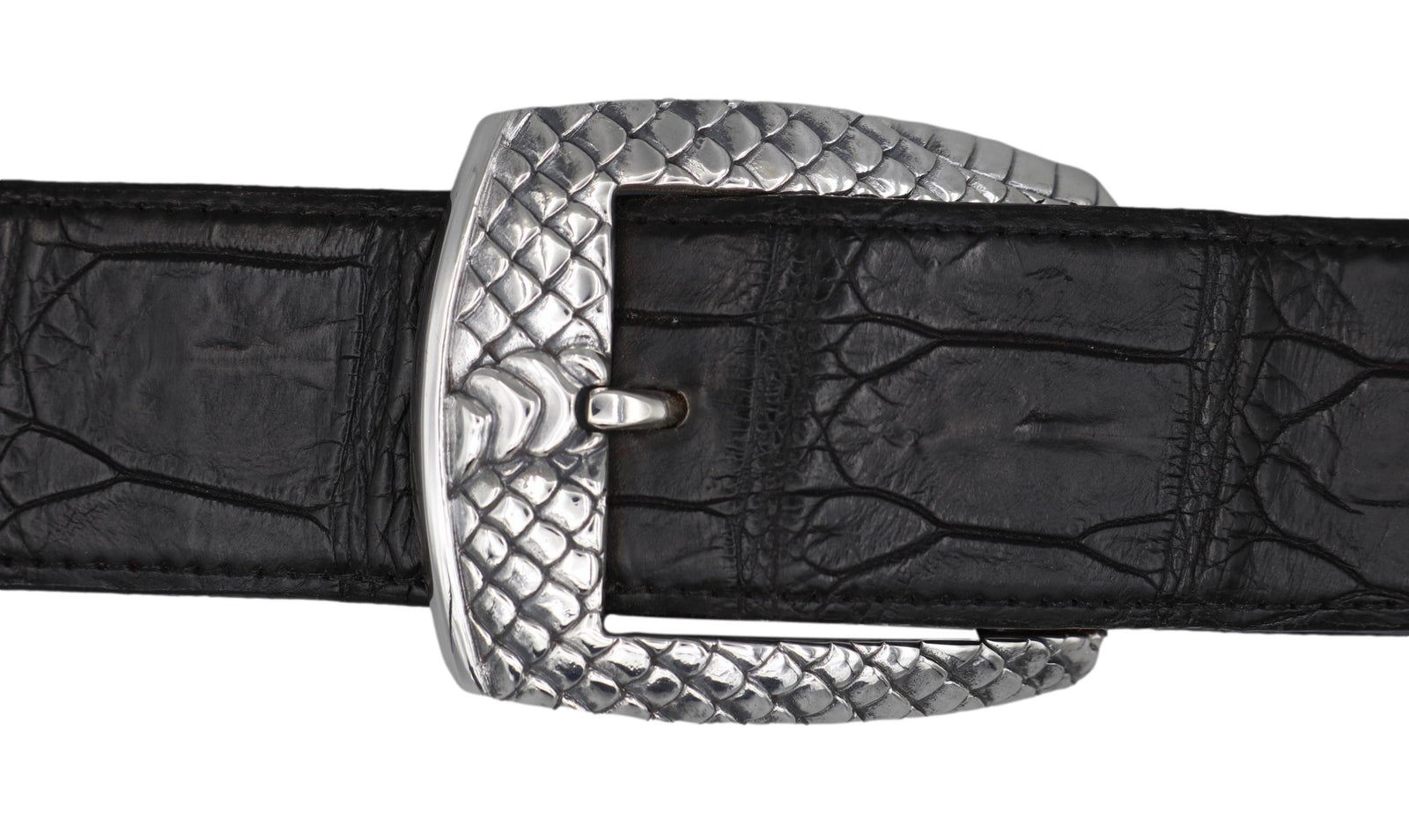 #1386 SnakeTexture Harness Buckle 1.5"
