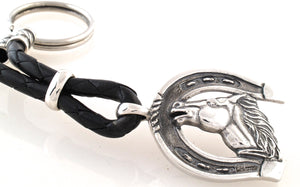 Sterling Running Horse Key Ring
