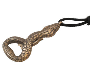 Snake bottle opener, Bronze
