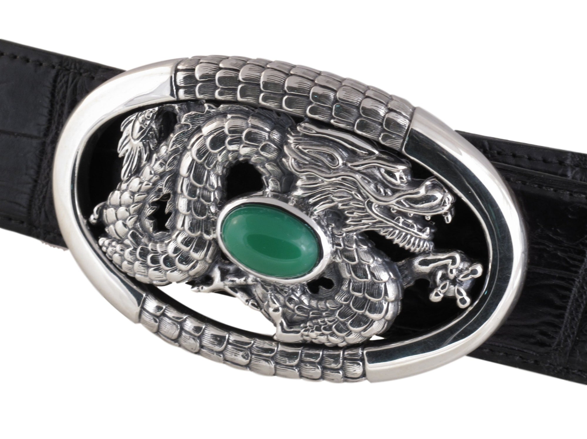 #1361 Sterling Custom Trophy with Green Chaclcedony
