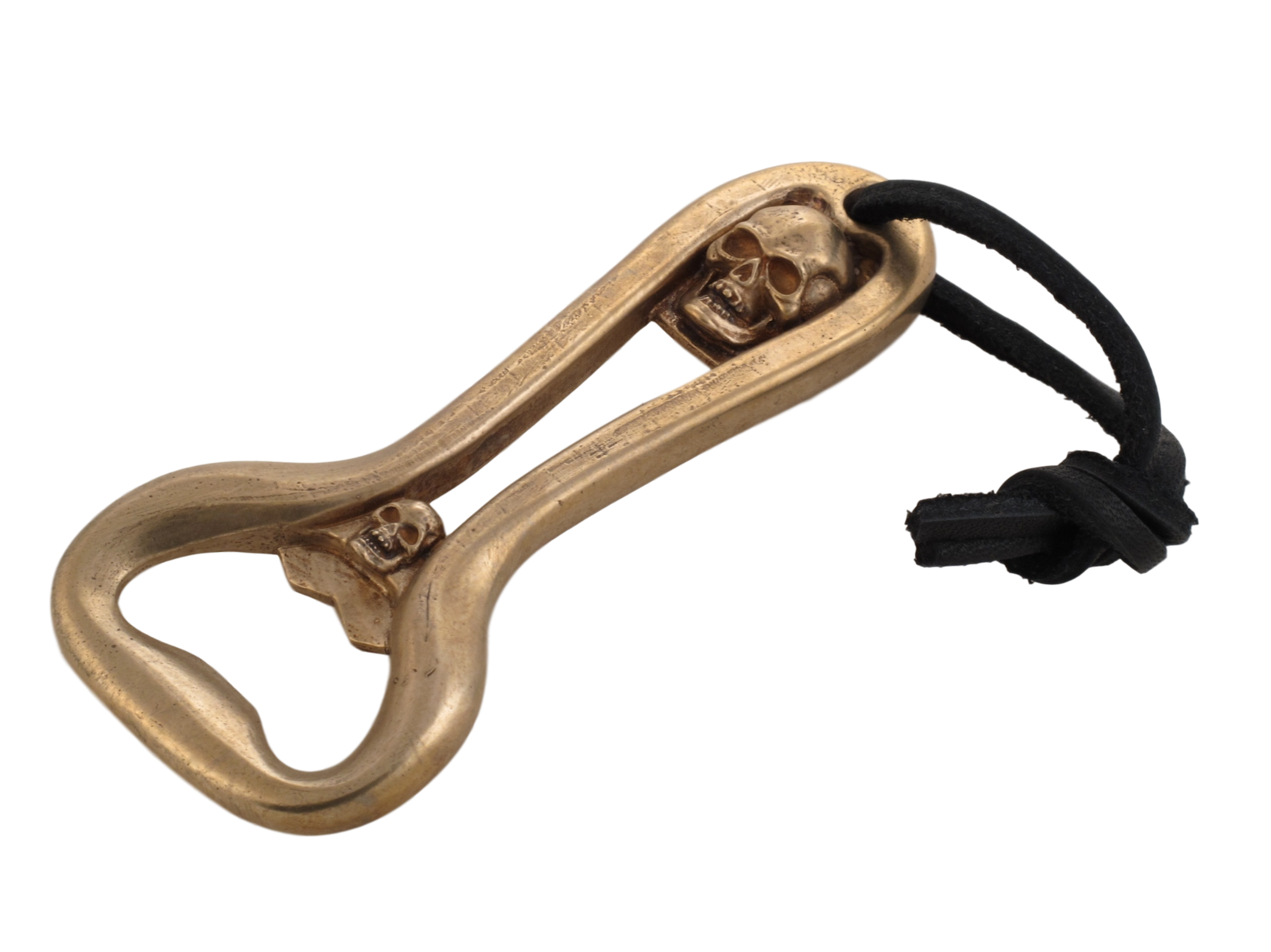 #DH-13 Bronze Double Skull Bottle Opener