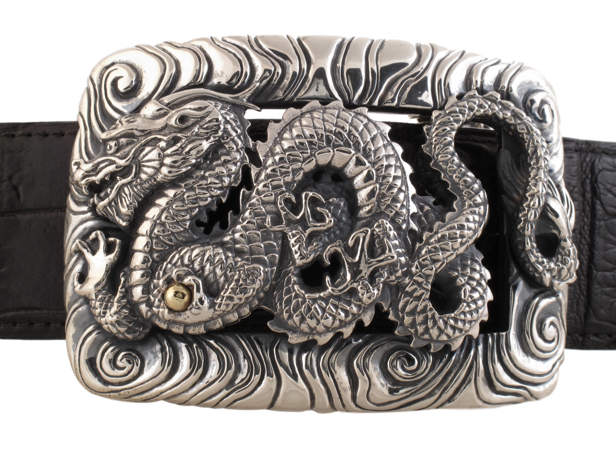 #1366 Dragon in Clouds 1.5" Buckle