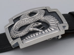 #1380 Coiled Snake Trophy Buckle 1.5"